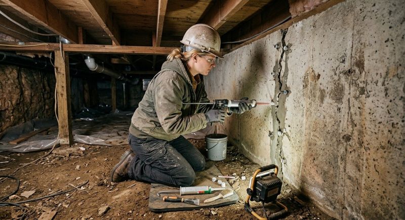 Basement Foundation Repair in Suffield, CT