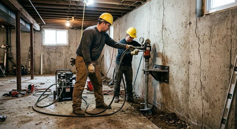 Basement Stabilization in Avon, CT