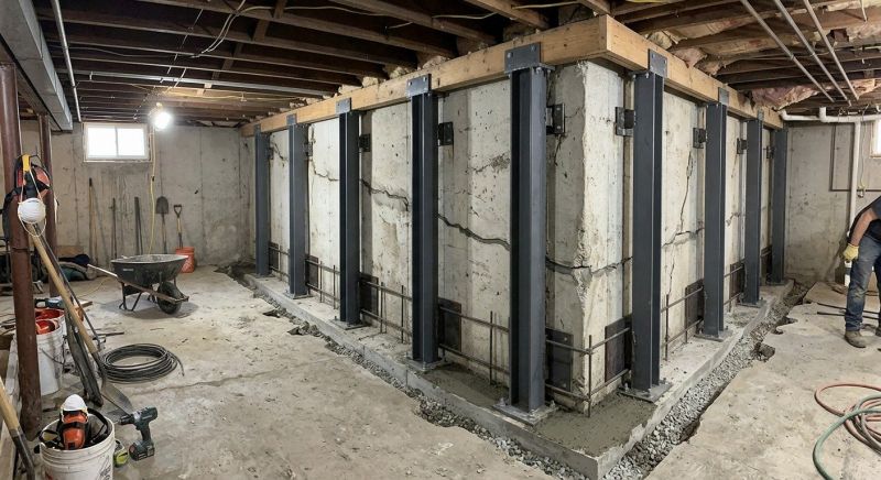 Basement Stabilization in Avon, CT