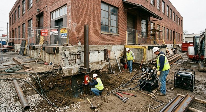 Building Foundation Repair in Middlebury, CT