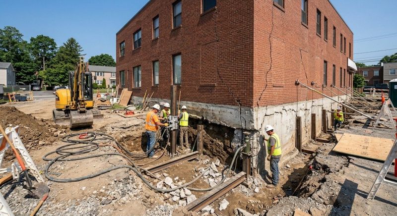 Commercial Foundation Repair in Avon, CT