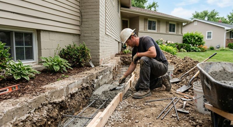 Concrete Foundation Repair in South Glastonbury, CT