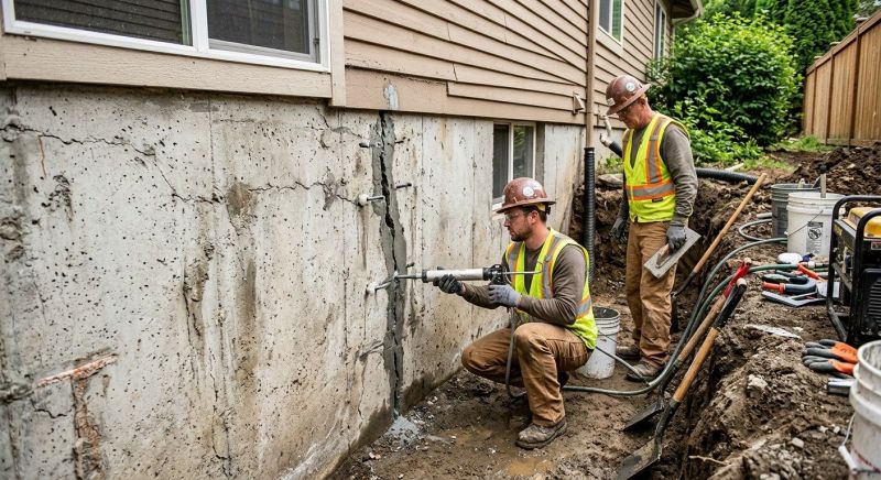 Cracked Foundation Repair in East Hartland, CT