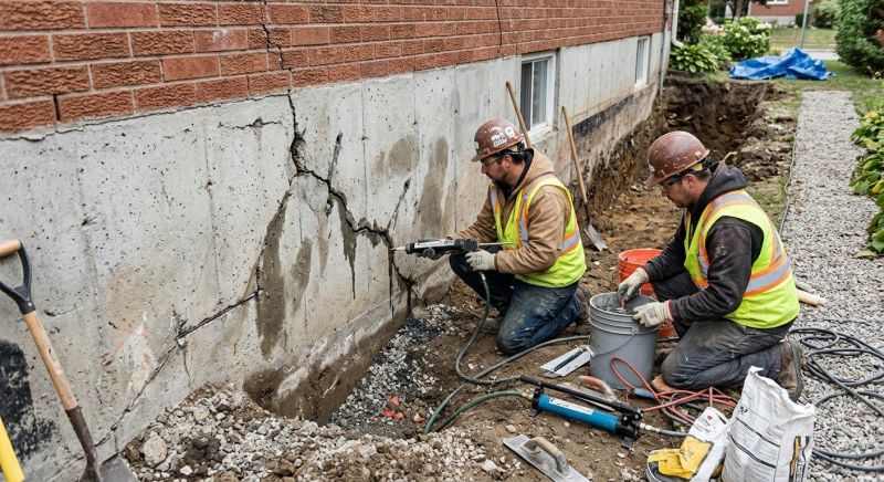 Cracked Foundation Repair in North Canton, CT