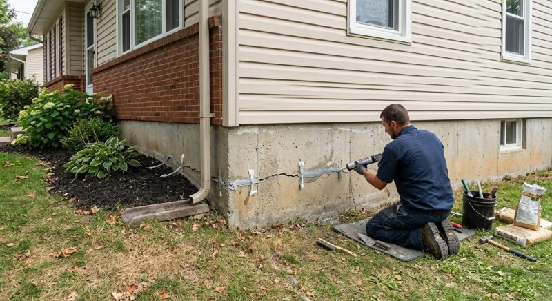 Cracked Foundation Repair in Northfield, CT