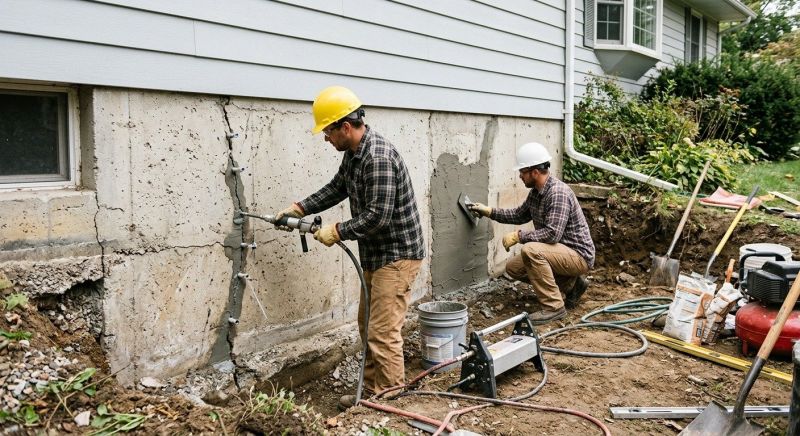 Cracked Foundation Repair in Riverton, CT
