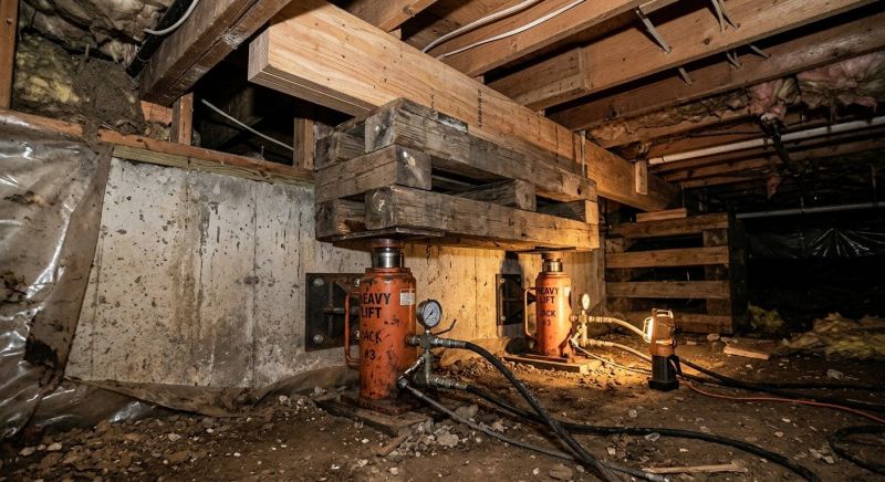 Foundation Jacking in East Hartland, CT