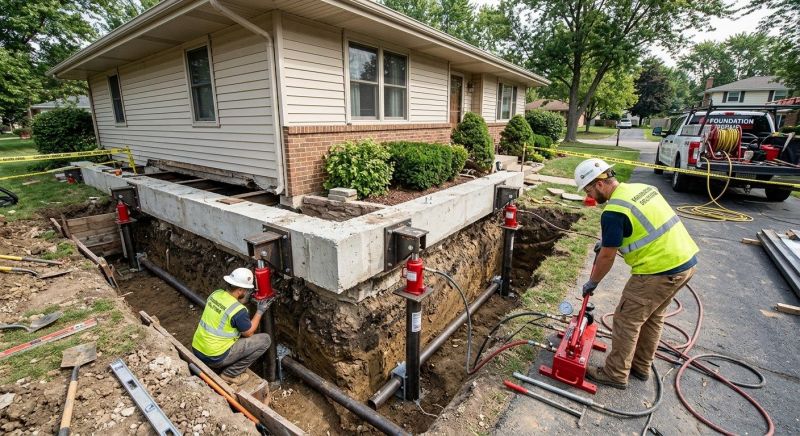 Foundation Jacking in Granby, CT