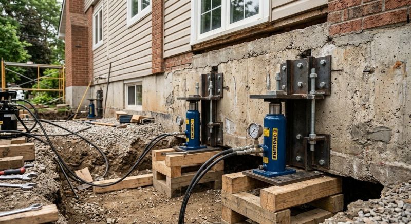 Foundation Jacking in Middlebury, CT