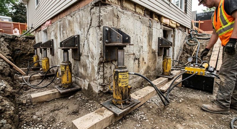 Foundation Jacking in Riverton, CT