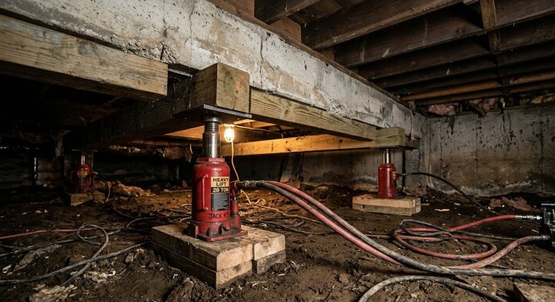 Foundation Jacking in Suffield, CT