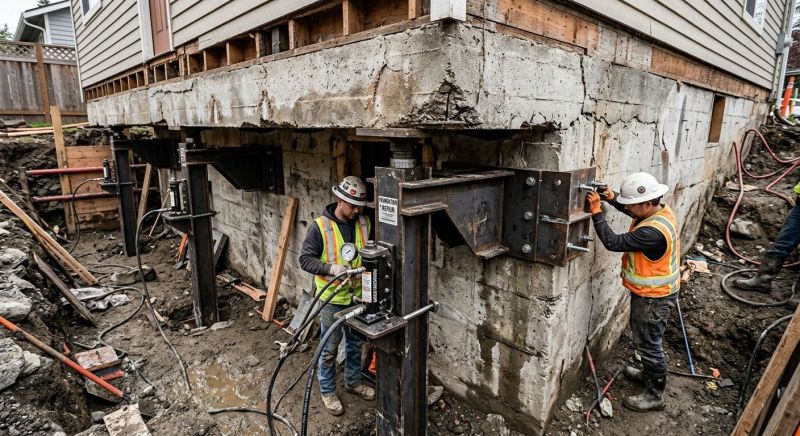 Foundation Lifting in East Hartland, CT