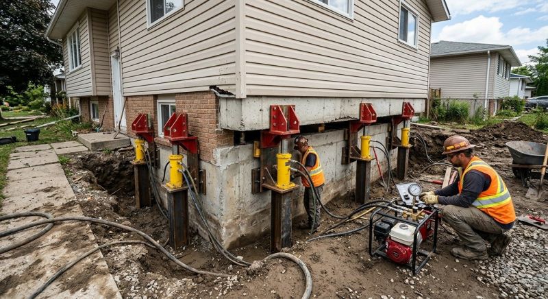 Foundation Lifting in Farmington, CT