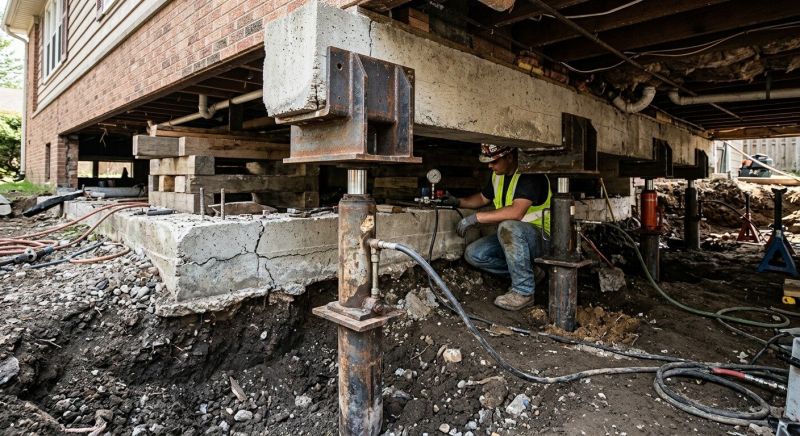 Foundation Lifting in Hartford, CT