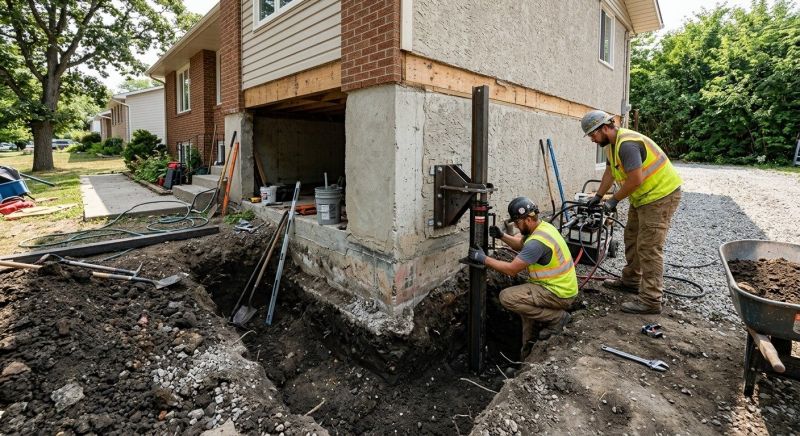 Foundation Pier Repair in Avon, CT