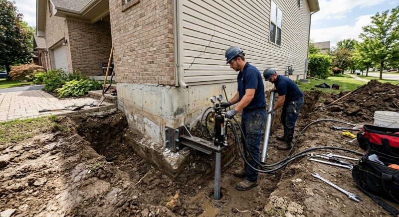 Foundation Settlement Repair in Avon, CT