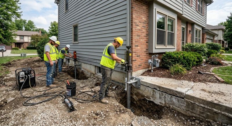 Foundation Stabilizing in East Hampton, CT