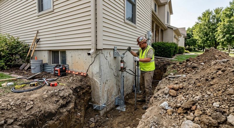 Foundation Stabilizing in Simsbury, CT