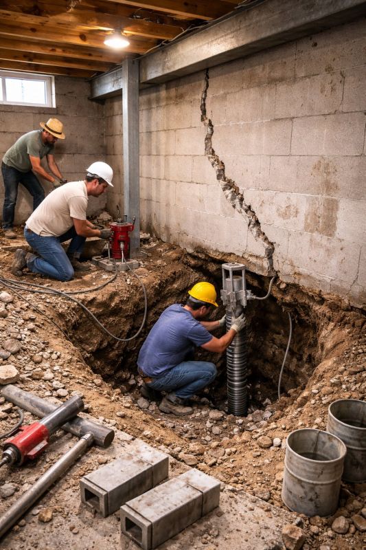 Foundation Structural Repair in Bethlehem, CT