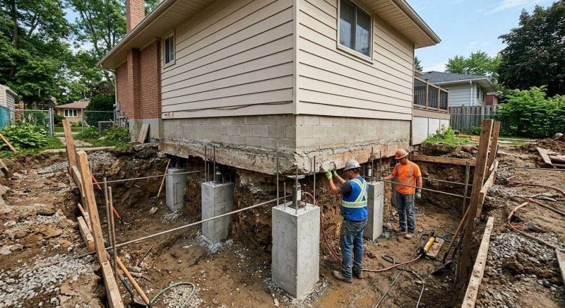 Foundation Underpinning in Avon, CT