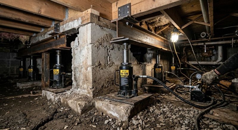 House Foundation Leveling in Avon, CT