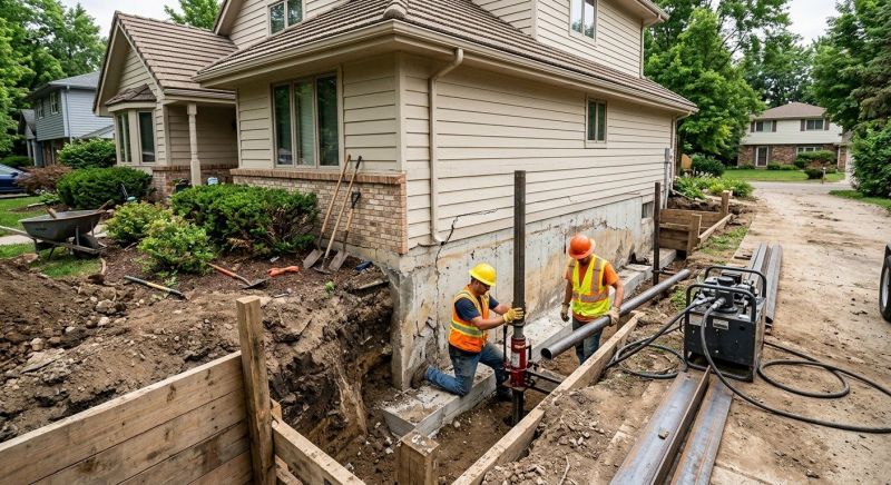 House Foundation Repair in South Windsor, CT