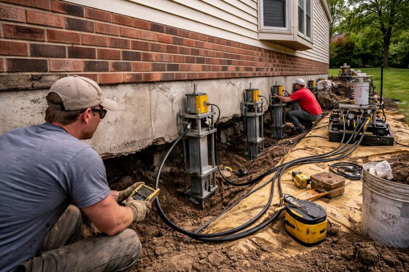 Settling Foundation Service in Bolton, CT