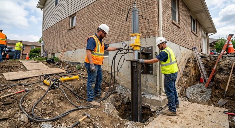 Settling Foundation Service in Simsbury, CT