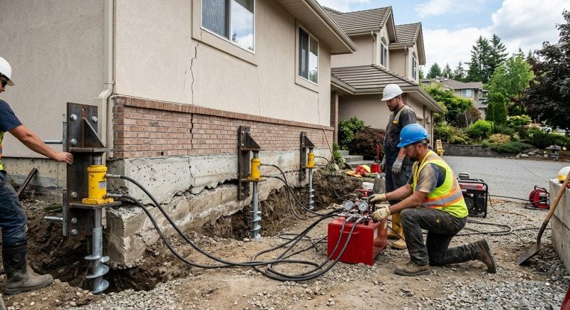 Sinking Foundation Lifting in Avon, CT