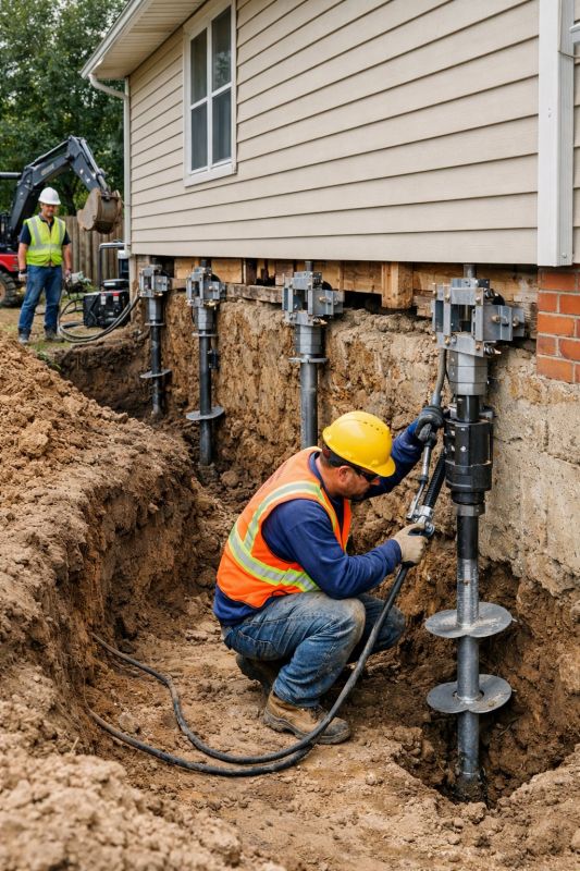 Sinking Foundation Lifting in Avon, CT