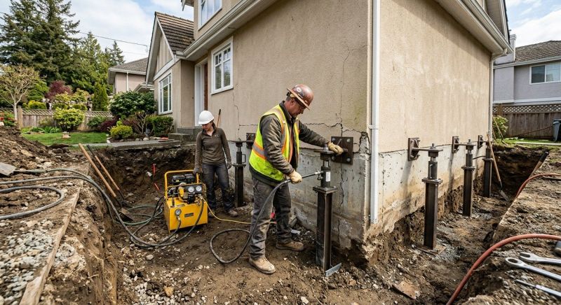 Sinking Foundation Repair in Bristol, CT