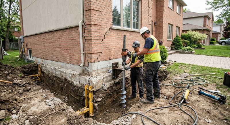Sinking Foundation Repair in Washington, CT