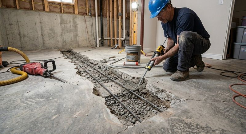 Slab Foundation Repair in Avon, CT